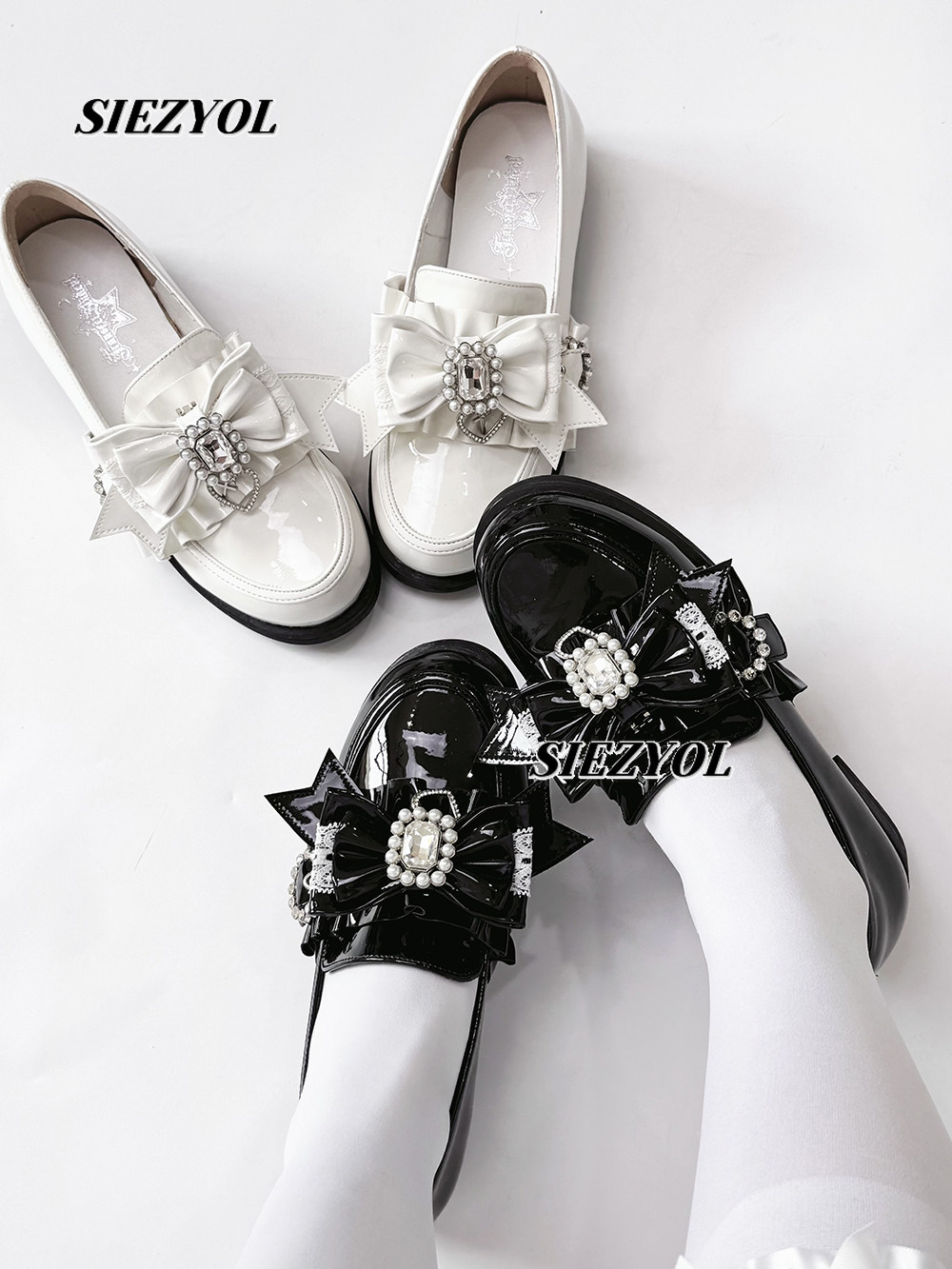 Women Shoes Loafers - オリジナル和風で最も合わせやすいカジュアルレザーシューズ スリッポンローファー 甘くて可愛い女の子用デイリーボウズ ローヒールシューズ