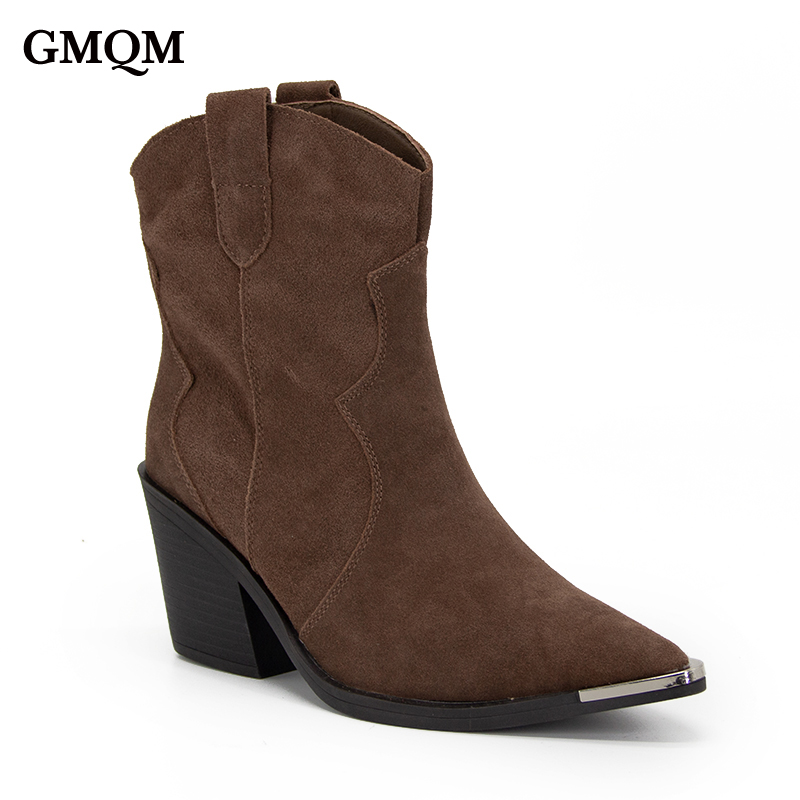 Women'S Shoes X Wide - GMQM 2025 レディース コンフォート アンクルブーツ ブラウン