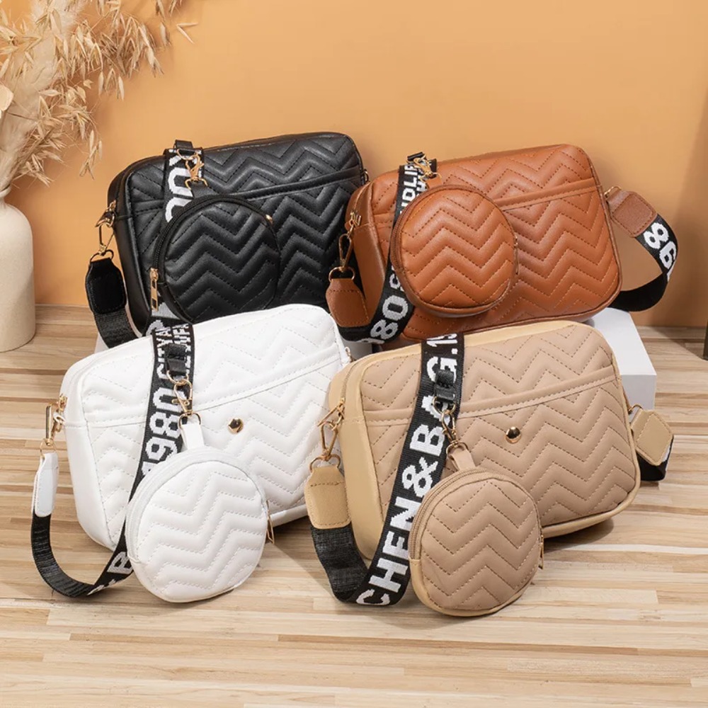 Women'S Shoes Louis Vuitton - 女性の PU レザークロスボディバッグジッパーハンドバッグファッションレトロ韓国 V パターン因果旅行バッグ女性の電話財布ショルダーバッグ