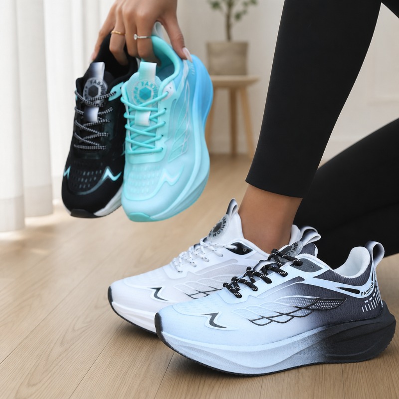 Women'S Shoes X Wide - 女性ワイドトゥランニングシューズ夏の新メッシュ通気性スニーカーファッションレトロ厚底カジュアルトレーニングフラットスポーツシューズ