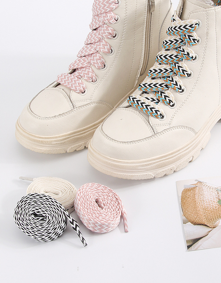 1 ペア新 1.5 センチメートルワイド波脂肪靴ひも女性男性 - Women'S Shoes X Wide のレビューと価格