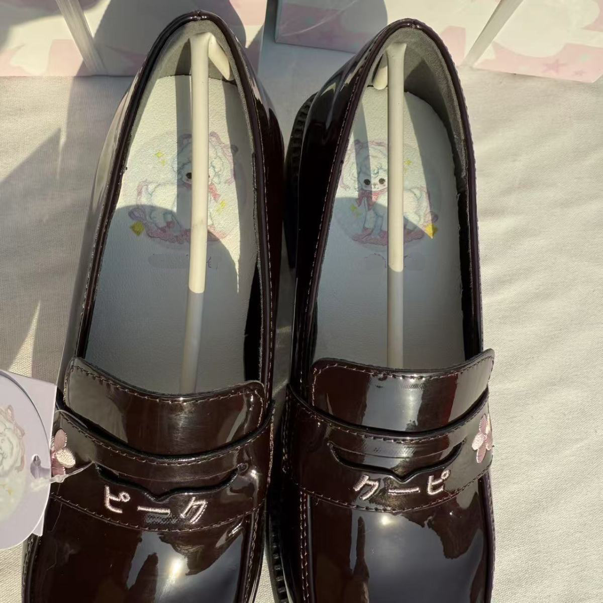 素敵な日本風女子ロリータJK縫製シューズ、女子学生向け刺繍入 - Women Shoes Loafers のレビューと価格