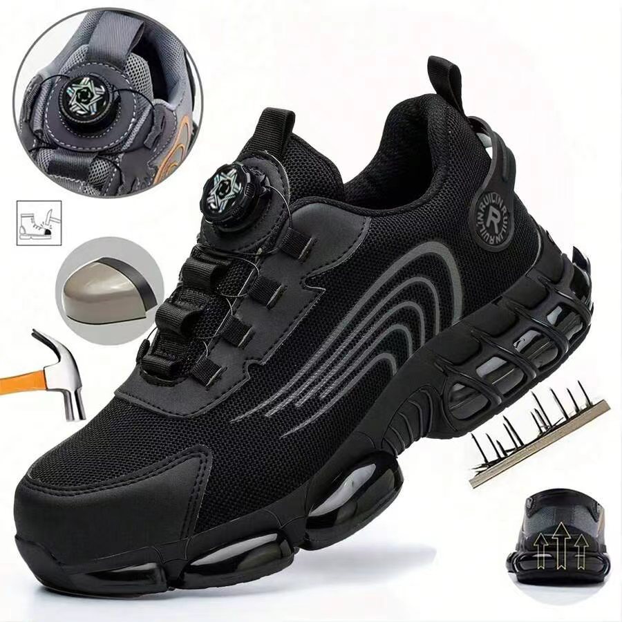オールシーズン対応の男女兼用スチールトゥ作業靴、耐衝撃性スチ - Mesh Sneaker Women のレビューと価格