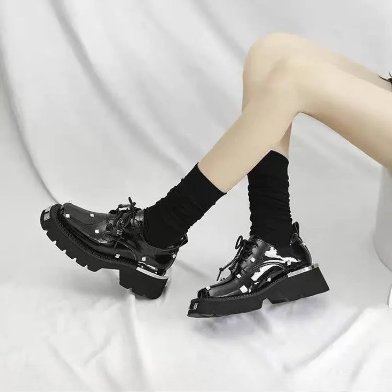 女性ローファークリスタルプラットフォーム分厚いメアリージェー - Platform Sneakers Chunky のレビューと価格