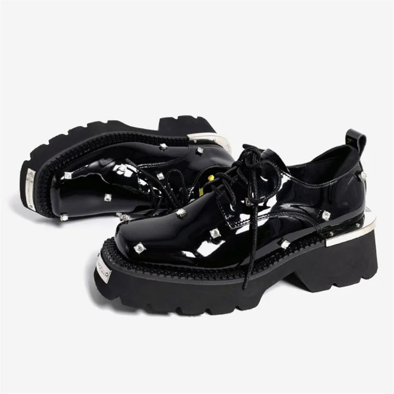 女性ローファークリスタルプラットフォーム分厚いメアリージェー - Platform Sneakers Chunky のレビューと価格