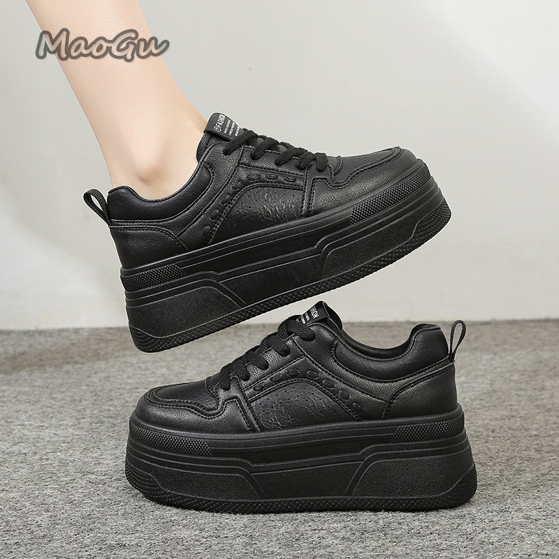 身長を伸ばすプラットフォーム ホワイトスニーカー 女性用 レ - Platform Sneakers Chunky のレビューと価格