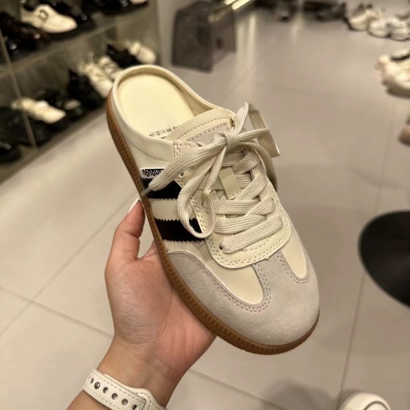 女性ミュール靴スポーツラウンドトゥフラット女性の靴カジュアル - Slip On Mule Flat のレビューと価格