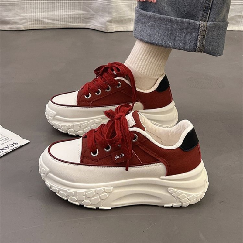 春のチャンキーホワイトスニーカー、厚底プラットフォームシュー - Platform Sneakers Chunky のレビューと価格