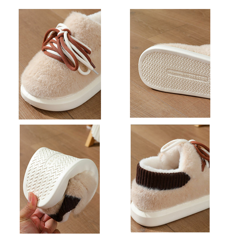 新型立体フルラップスリッパ ホームふわふわコットンシューズ  - Fluffy Fur Slipper のレビューと価格