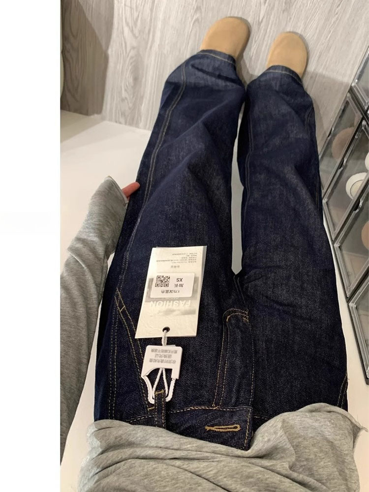 ディープブルーデニムワイドレッグジーンズ レディース 春新作 - Women'S Shoes X Wide のレビューと価格