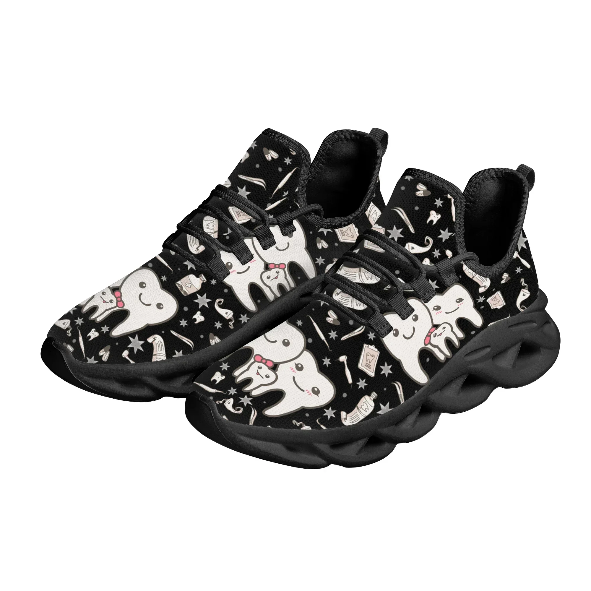 かわいい歯科デザインスニーカー レディース カジュアル 軽量 - Mesh Sneaker Women のレビューと価格