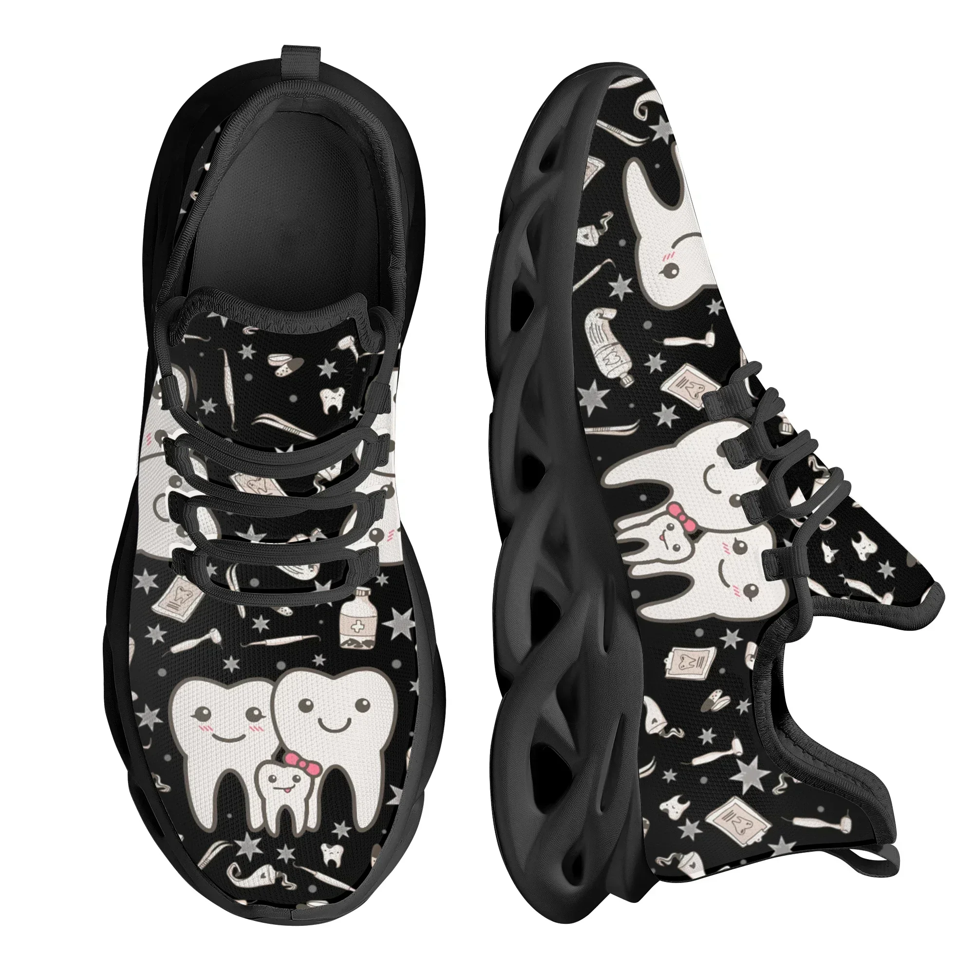 かわいい歯科デザインスニーカー レディース カジュアル 軽量 - Mesh Sneaker Women のレビューと価格