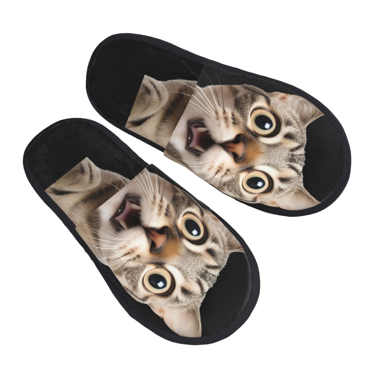 可愛い猫柄ハウススリッパ　暖かいメモリーフォームふわふわスリ - Fluffy Fur Slipper のレビューと価格
