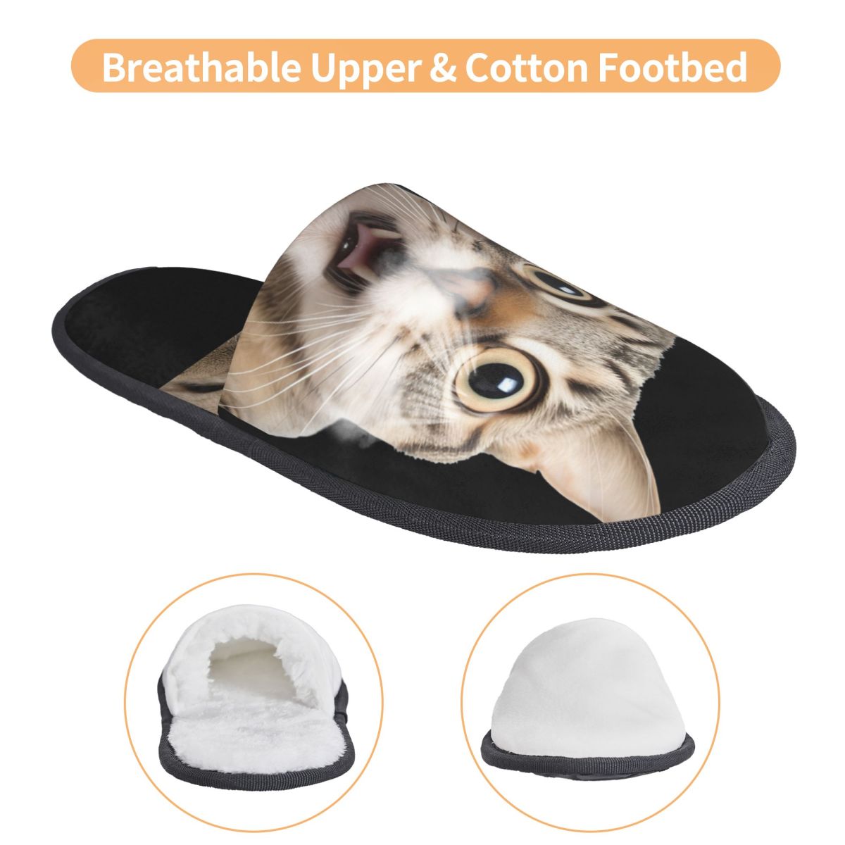 可愛い猫柄ハウススリッパ　暖かいメモリーフォームふわふわスリ - Fluffy Fur Slipper のレビューと価格