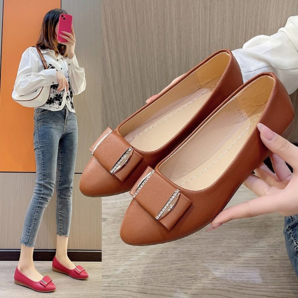 女性向けトレンドカジュアル軽量オフィスドレスシューズ、フラッ - Women Shoes Loafers のレビューと価格