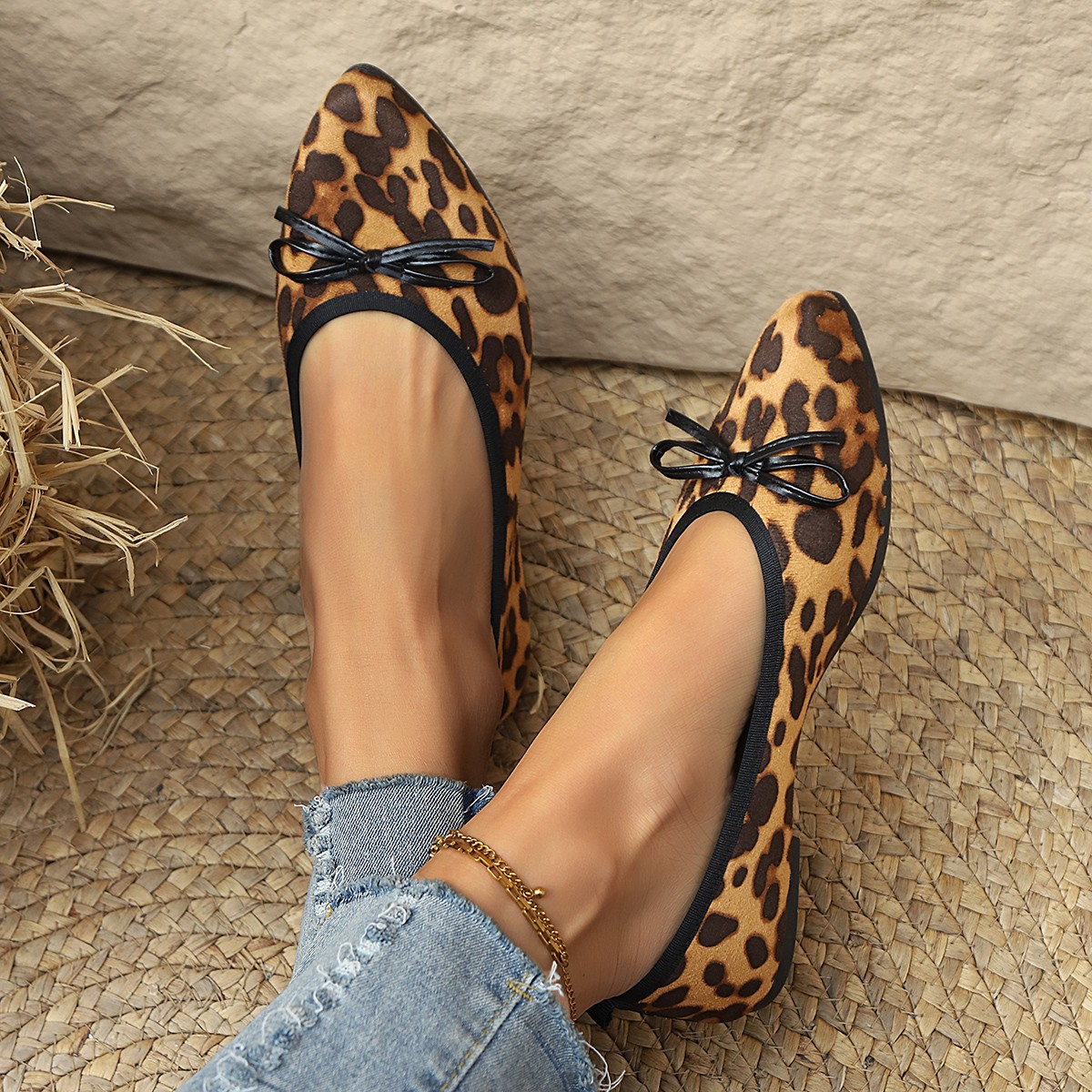 2026 レオパード柄フラットシューズ レディース ラウンド - Women Shoes Loafers のレビューと価格