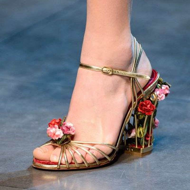 高級鳥かご女性サンダルゴールドメタリックレザーストラップサン - Women'S Shoes Clogs のレビューと価格