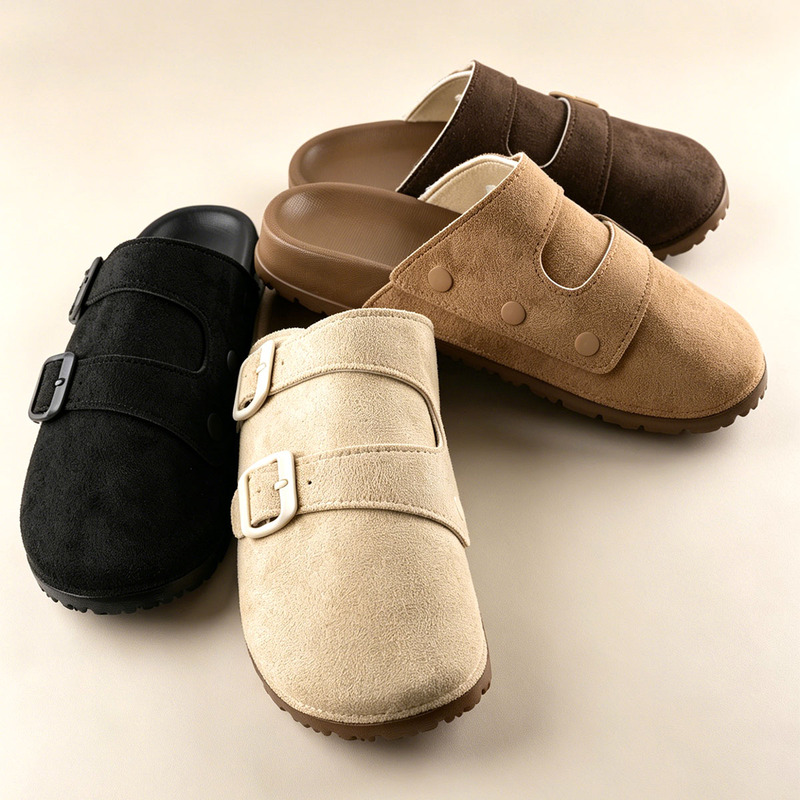 ユニセックス春夏カジュアルクロッグ、女性用ミュール、男性用ス - Slip On Mule Flat のレビューと価格