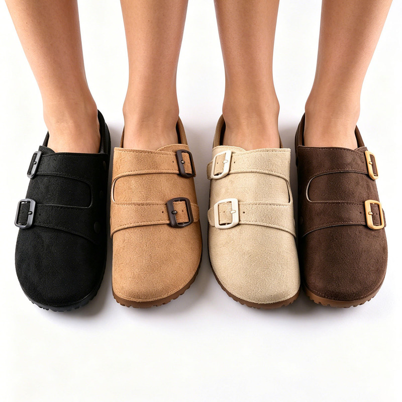 ユニセックス春夏カジュアルクロッグ、女性用ミュール、男性用ス - Slip On Mule Flat のレビューと価格