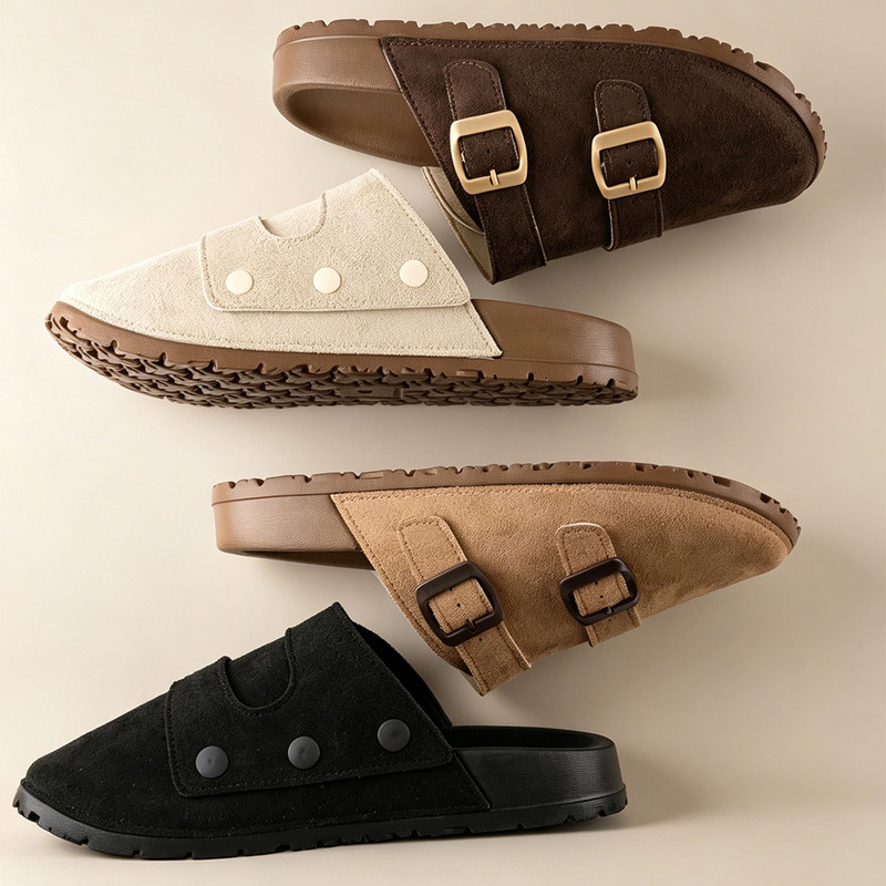 ユニセックス春夏カジュアルクロッグ、女性用ミュール、男性用ス - Slip On Mule Flat のレビューと価格
